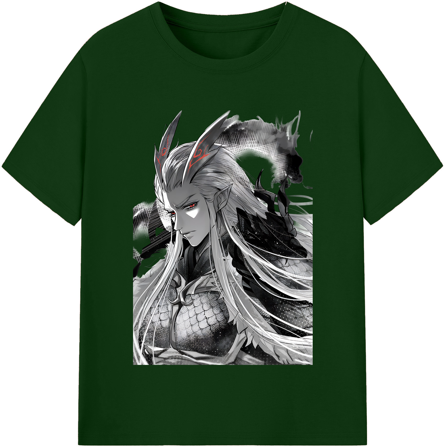 （画像用） Ne Zha 2 ナタ 魔童の大暴れ 綿100％半袖Tシャツ（フロントプリント）